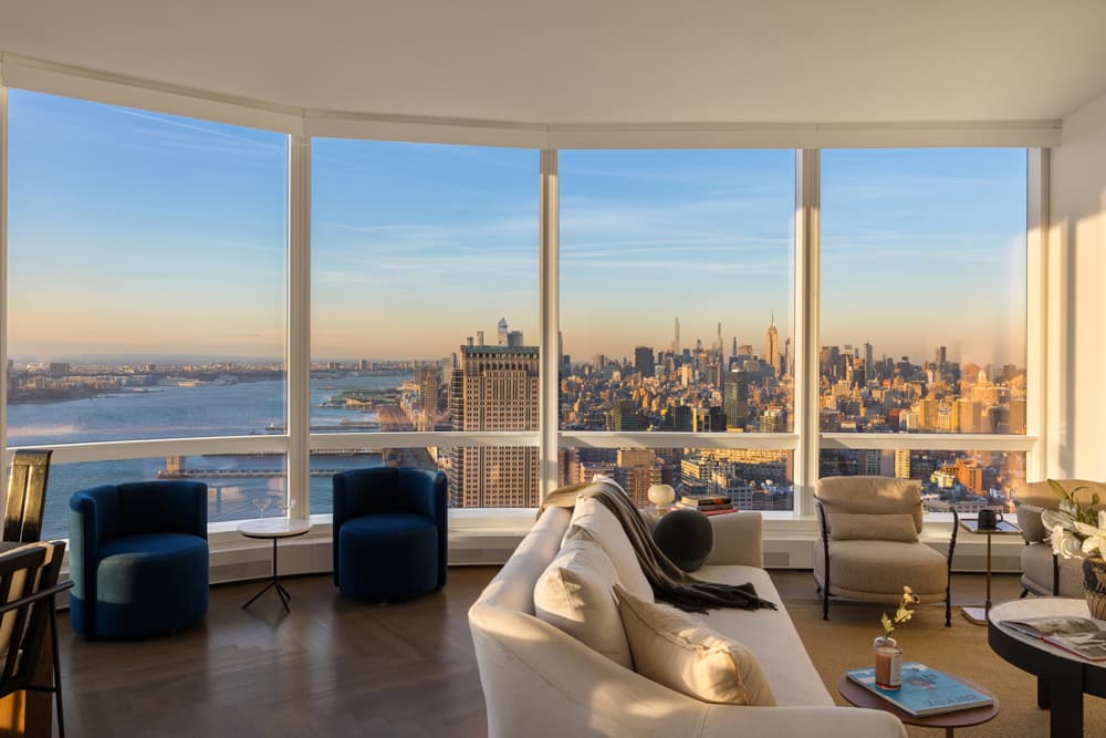 111 Murray Street residence living room